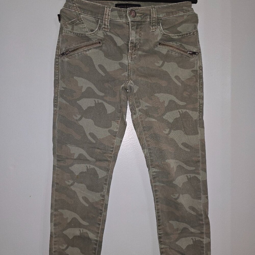 Rock & Republic Women's Kashmere Camouflage Pants, Size 4  #10 - Picture 2 of 8